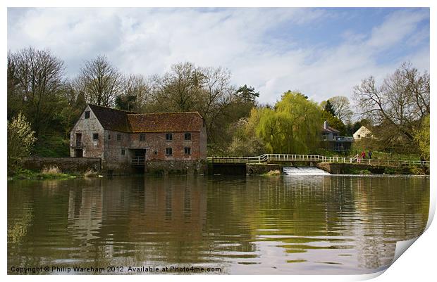 Mill on the Stour Print by Phil Wareham