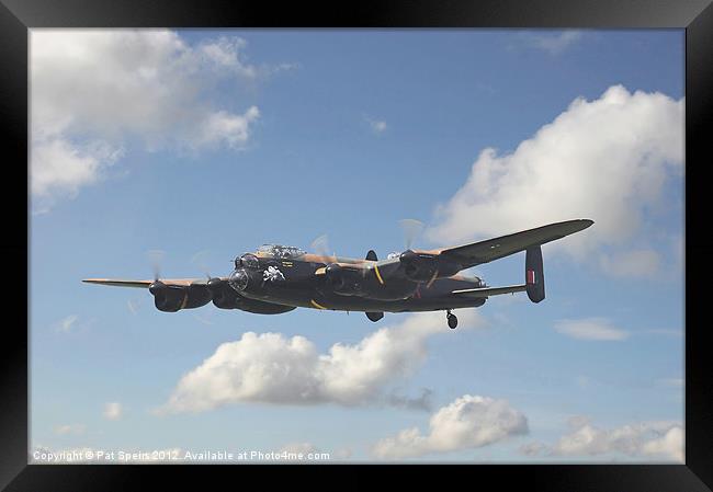 Lancaster - Memorial Flight Framed Print by Pat Speirs