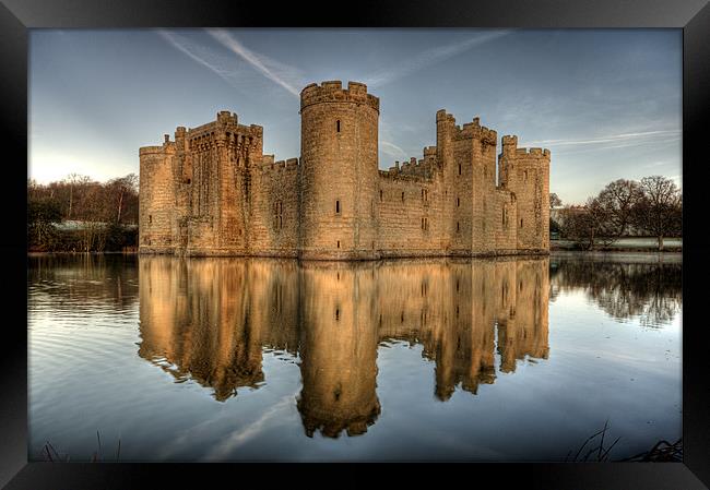 Bodiam Castle Framed Print by mark leader