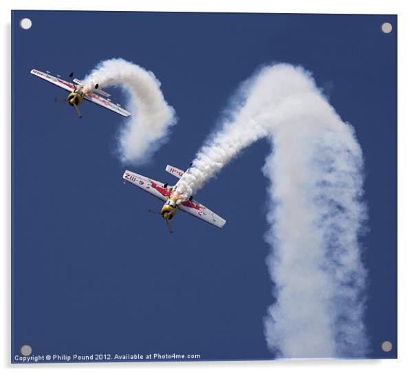 Aerobatic Display Planes Acrylic by Philip Pound