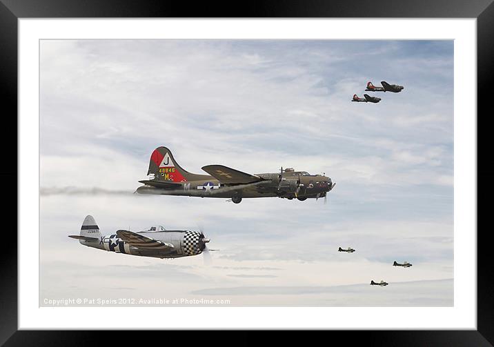 B17- A Helping Hand Framed Mounted Print by Pat Speirs
