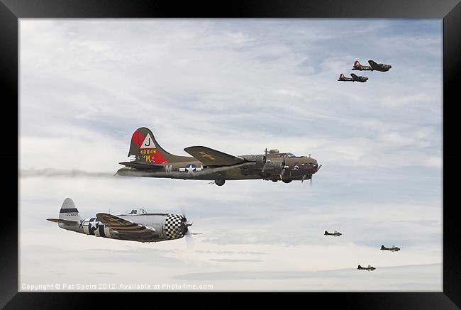 B17- A Helping Hand Framed Print by Pat Speirs