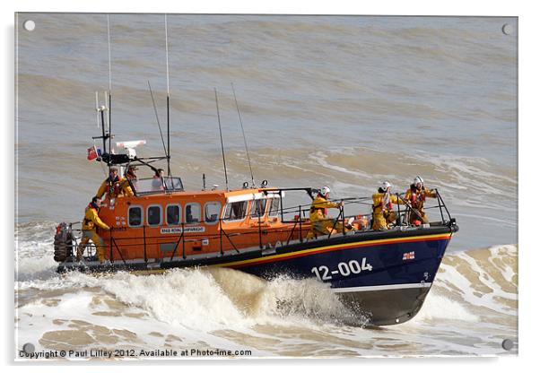 Mersey Class Lifeboat, ALB. Acrylic by Digitalshot Photography
