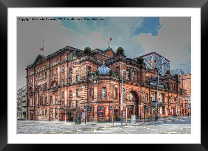 Kings Theatre Glasgow Framed Mounted Print by Valerie Paterson