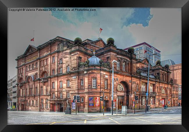 Kings Theatre Glasgow Framed Print by Valerie Paterson