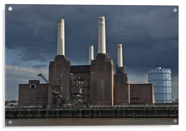 Battersea Power Station Acrylic by Philip Pound