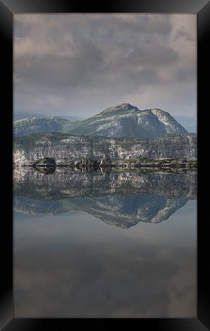 Mountain Reflection Framed Print by Natures' Canvas: Wall Art  & Prints by Andy Astbury