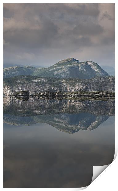 Mountain Reflection Print by Natures' Canvas: Wall Art  & Prints by Andy Astbury