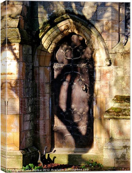 Hand on the Church Door Canvas Print by John Dunbar