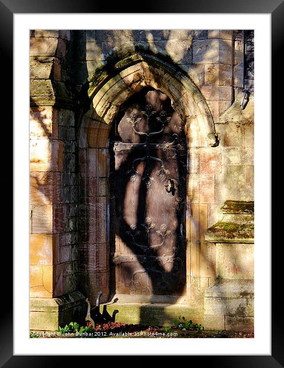 Hand on the Church Door Framed Mounted Print by John Dunbar