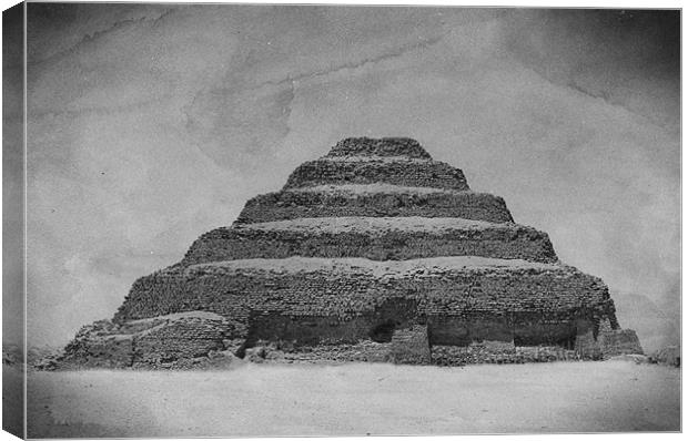 The Saqqara step pyramid Canvas Print by Paul Fisher