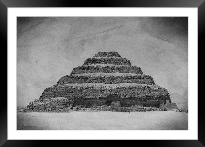 The Saqqara step pyramid Framed Mounted Print by Paul Fisher