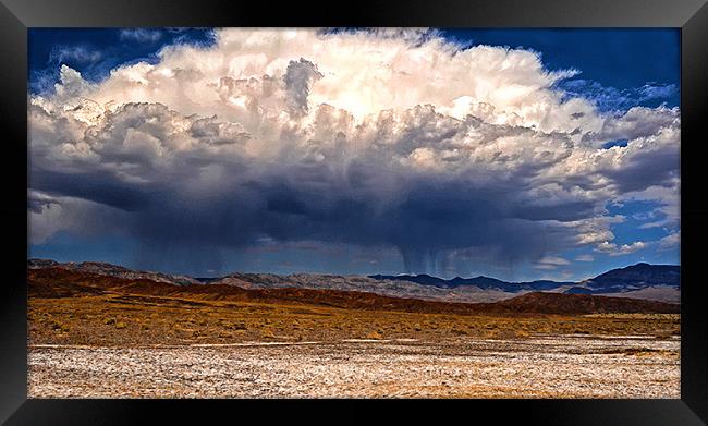 Death valley Thundercloud Framed Print by Paul Fisher
