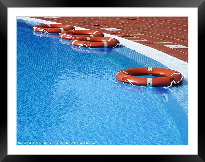 Swimming Pool Framed Mounted Print by Chris Turner