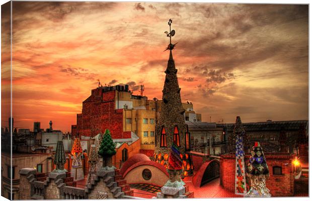 Palau Guell, Barcelona Canvas Print by Toon Photography