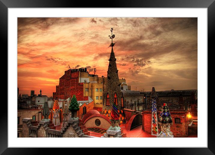 Palau Guell, Barcelona Framed Mounted Print by Toon Photography