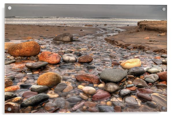 Sandsend Beach Acrylic by Alan Matkin