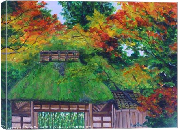 Honen-in Temple Japan Canvas Print by Sarah Bonnot