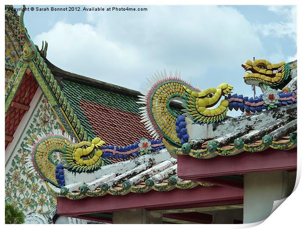 Bangkok Roof Serpents Print by Sarah Bonnot