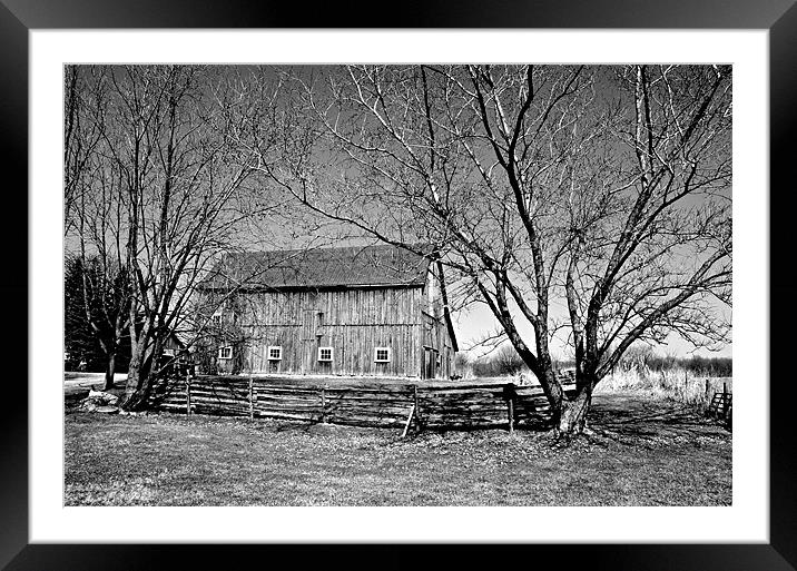 Rustic Canada Framed Mounted Print by Paul Causie