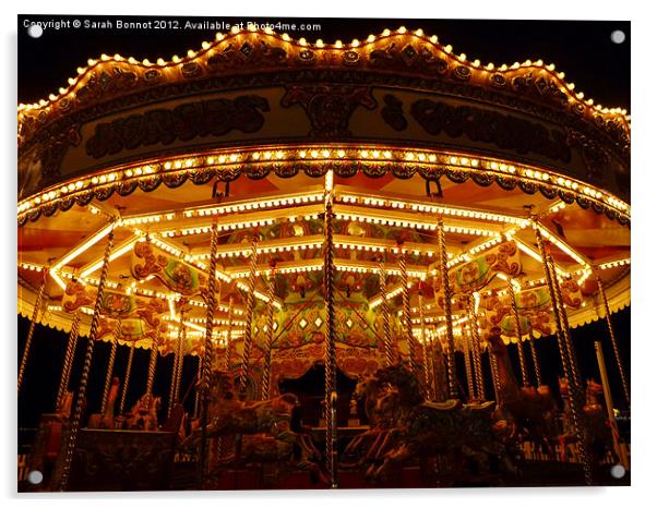 Brighton Carousel Acrylic by Sarah Bonnot