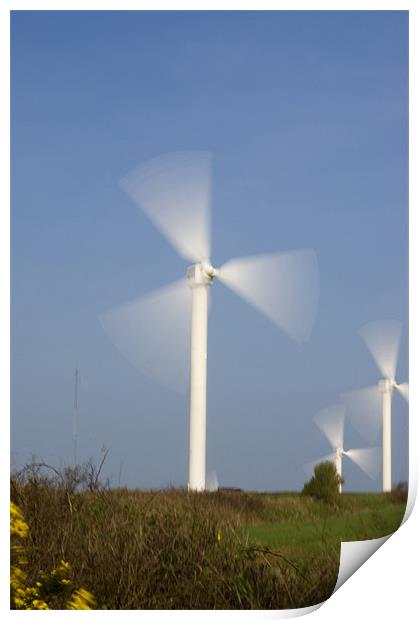 wind power Print by keith sutton
