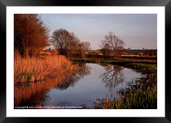 Along the Tow Path Framed Mounted Print by John Dunbar