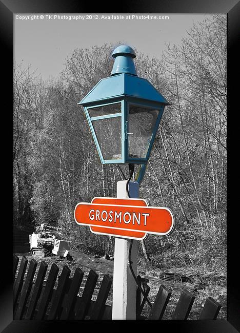 Grosmont Platform Light Framed Print by Trevor Kersley RIP
