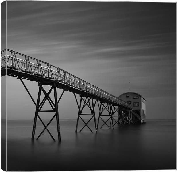 RNLI boat house Canvas Print by mark leader