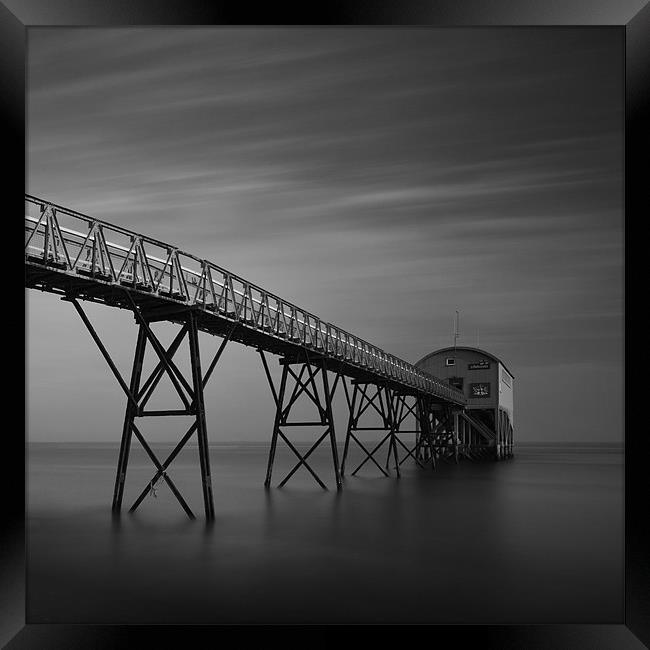 RNLI boat house Framed Print by mark leader