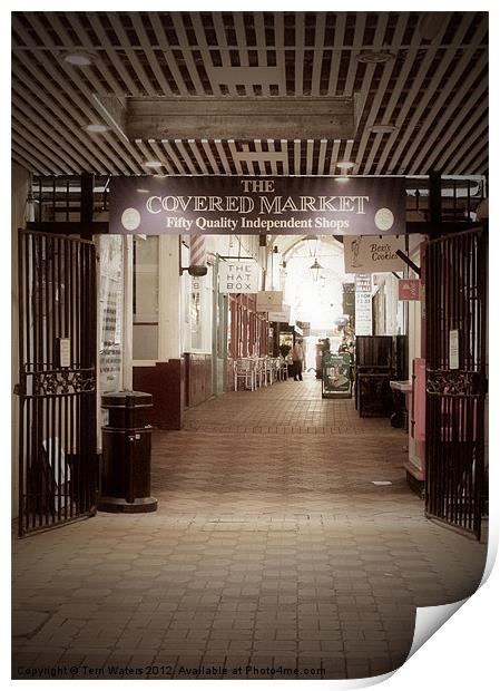 Oxford Covered Market Print by Terri Waters