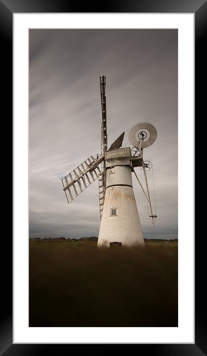 Windward Windmill Framed Mounted Print by Simon Wrigglesworth