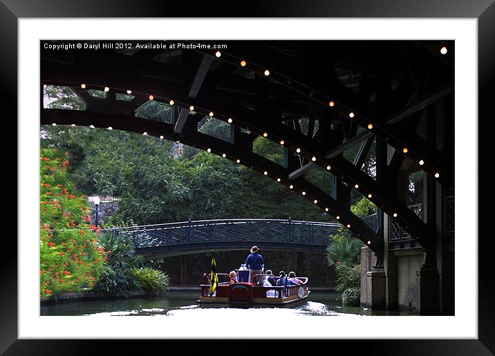 River Walk, San Antonio, Texas, USA Framed Mounted Print by Daryl Hill