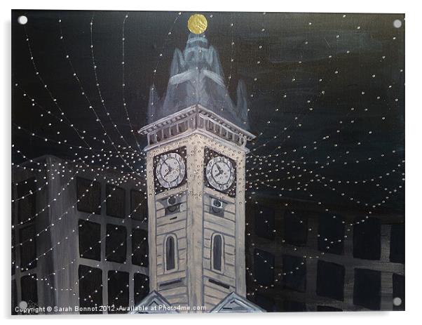 Brighton Clocktower Acrylic by Sarah Bonnot