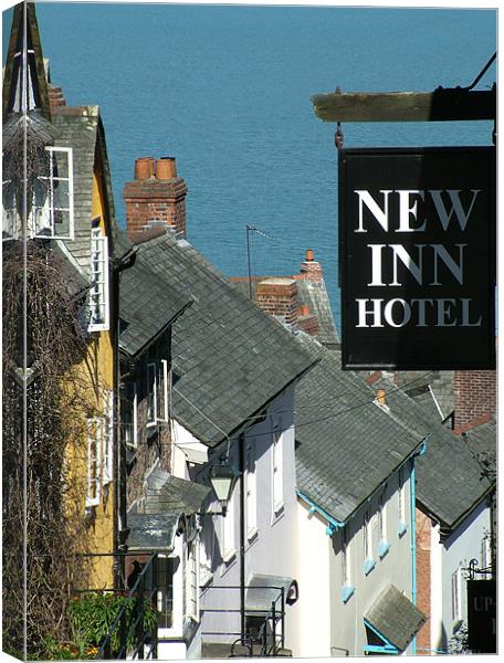 Clovelly cottages Canvas Print by Kevin White