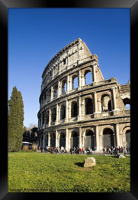 Roman Colosseum Framed Print by Matthew Bates