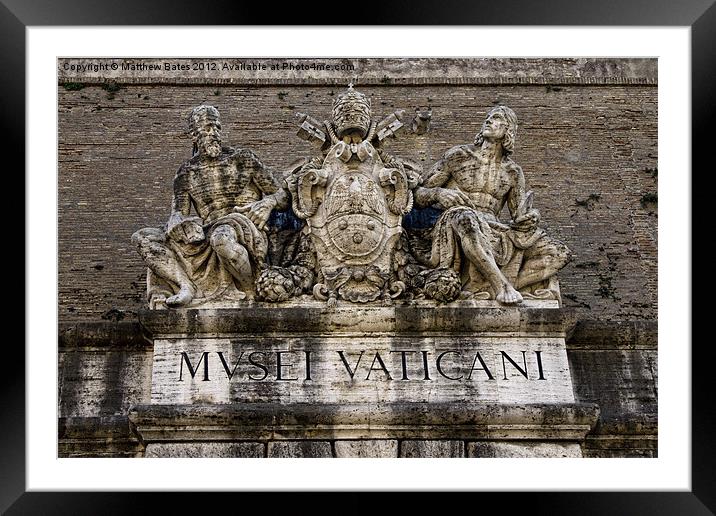 Vatican Museum Framed Mounted Print by Matthew Bates
