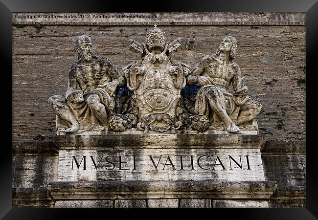 Vatican Museum Framed Print by Matthew Bates