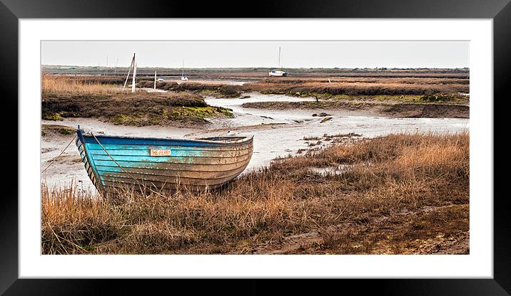 The Ferry at Brancaster Staithe Framed Mounted Print by Stephen Mole