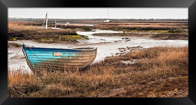 The Ferry at Brancaster Staithe Framed Print by Stephen Mole