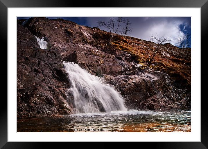 Falls at Glencoe Framed Mounted Print by Keith Thorburn EFIAP/b