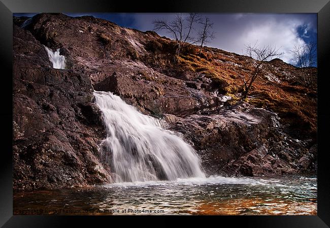 Falls at Glencoe Framed Print by Keith Thorburn EFIAP/b