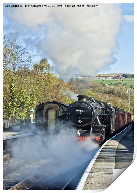 Steam Train at Grosmont Print by Trevor Kersley RIP