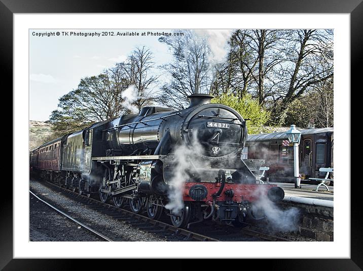 Steam Train at Grosmont Framed Mounted Print by Trevor Kersley RIP