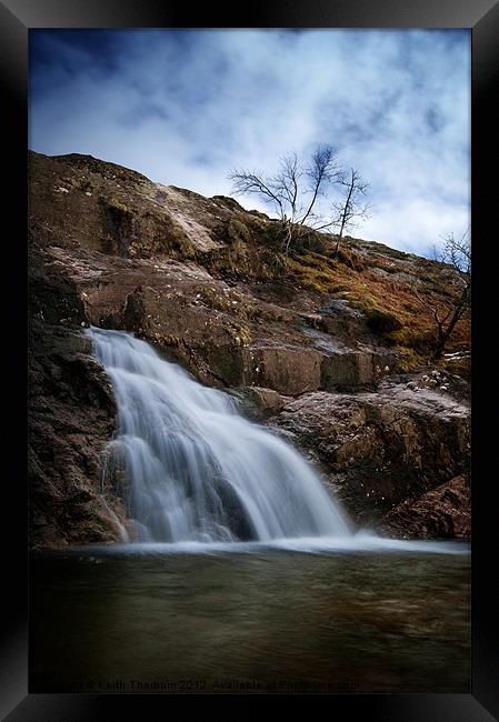 Falls at Glencoe Framed Print by Keith Thorburn EFIAP/b