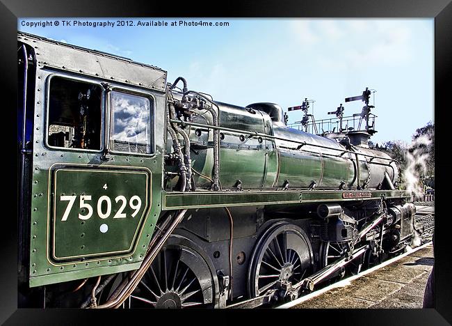 The Green Knight Locomotive Framed Print by Trevor Kersley RIP