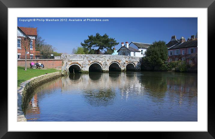 River Avon at Christchurch Framed Mounted Print by Phil Wareham