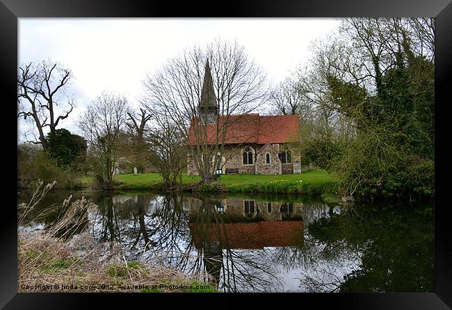 ulting church ulting in essex Framed Print by linda cook