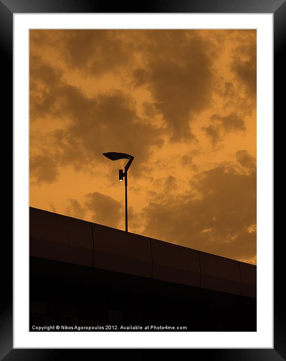 Light post Framed Mounted Print by Alfani Photography