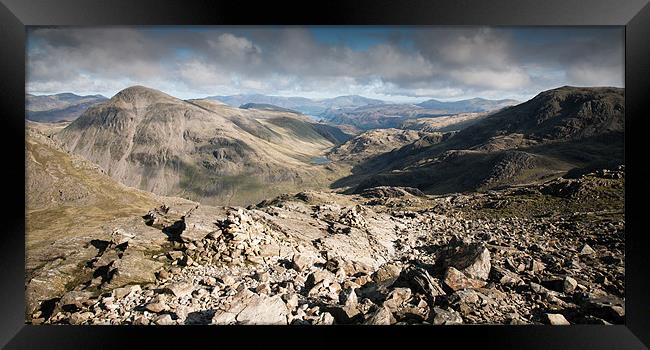 Scafell Framed Print by Simon Wrigglesworth